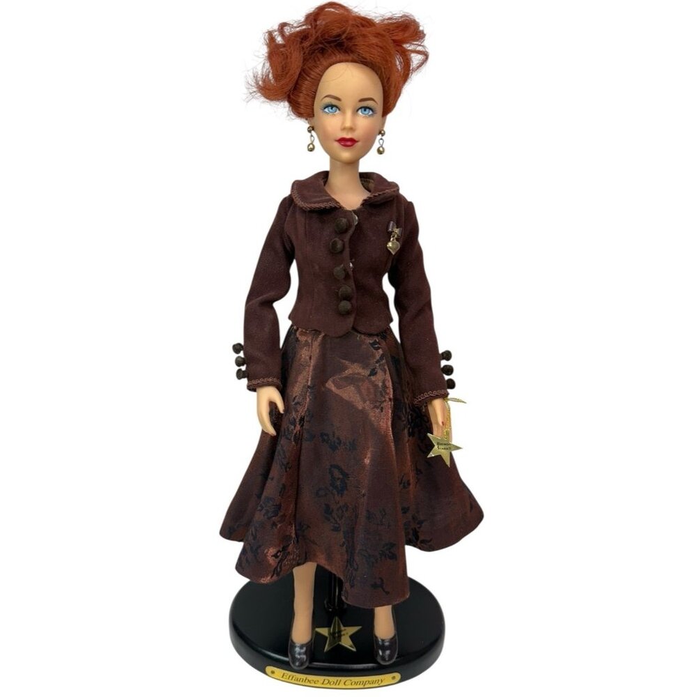 W/ STAND Effanbee Brenda Starr Reporter CINNAMON SUITE Doll Robert Tonner VTG